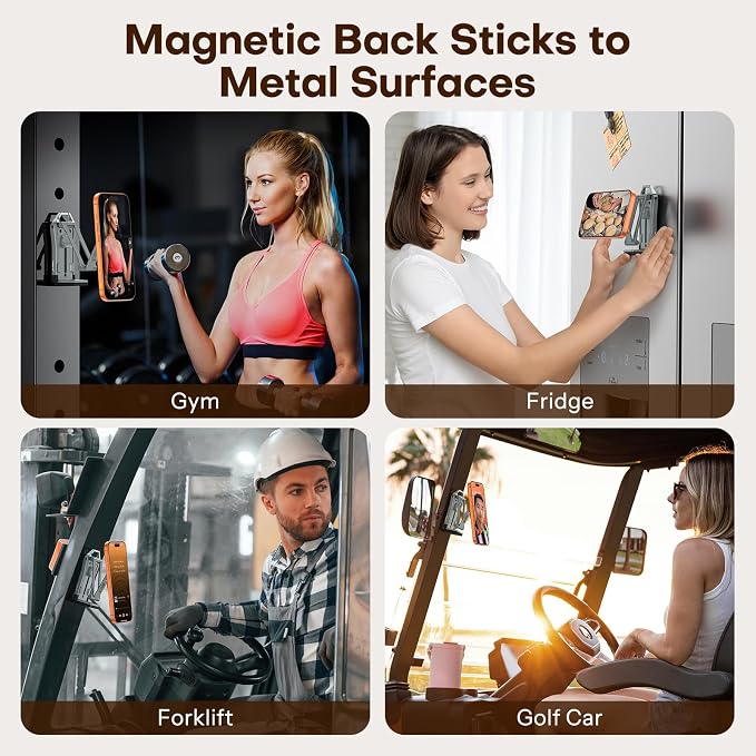 OMOTON TP02 360°Rotating for MagSafe Tripod Mount, Adjustable Aluminum Magnetic - Image 4