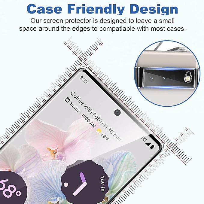 for Google Pixel 6 Pro Screen Protector, 9H Tempered Glass, Ultrasonic - Image 7