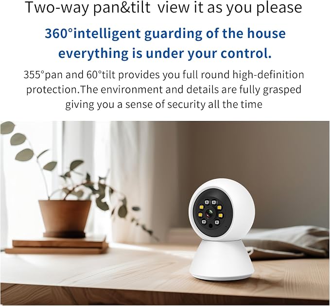 EVERSECU HD 2K 3.0MP WiFi Home Security Camera, Humanoid Auto Tracking - Image 4