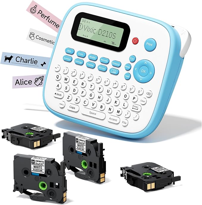 Vixic Label Maker Machine with Tape, Label Maker Waterproof-Labels, Portable by Vixic