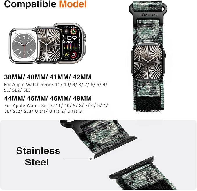 Nereides Compatible with Apple Watch Series 11 Band Series - Image 4