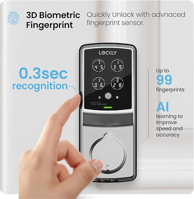 Lockly Secure Pro Wi-Fi Smart Door Lock, Keyless Entry - Image 4