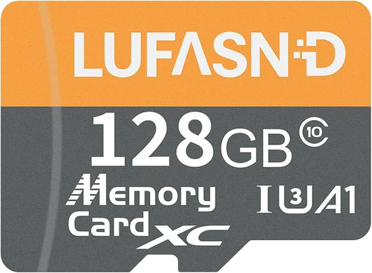 128GB Micro SD Card with Adapter, High Speed U3 C10 V30 SDXC Memory Card Up to by Unknown