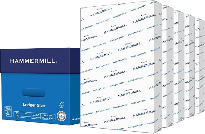 Hammermill Printer Paper, 20 lb Copy Paper, 11 x 17-5 Ream by Hammermill