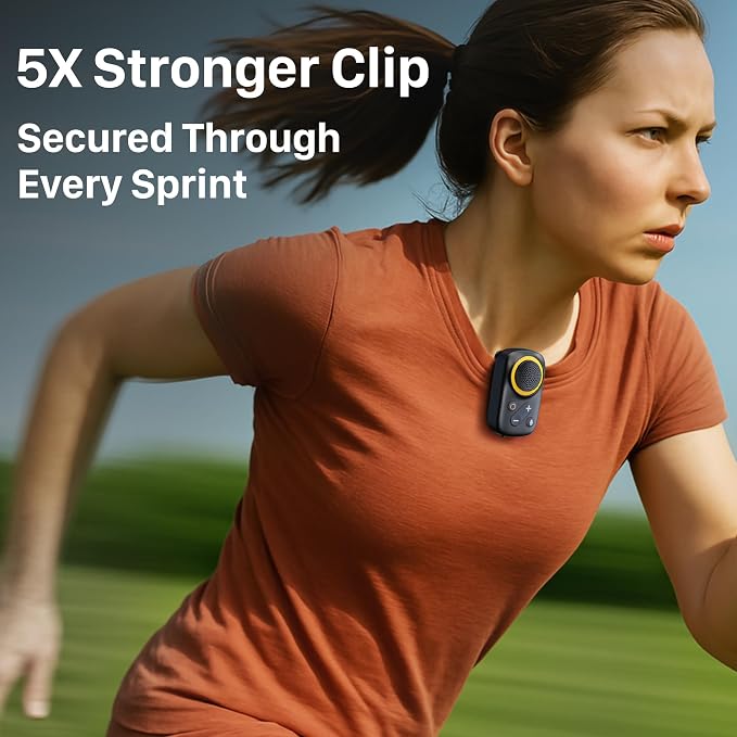 AA AUDIO ACCESSORY Wearable Bluetooth Speaker Clip On-Upgraded 800mAh Battery - Image 6