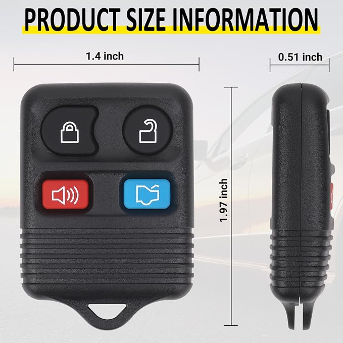Vurkcy Keyless Entry Remote Key Fob Compatible - Image 5