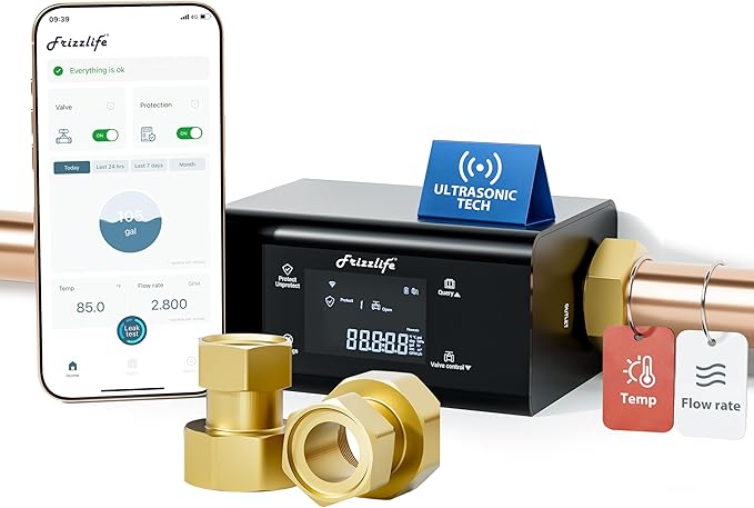 Frizzlife LP365 Smart Water Monitor and Automatic Shutoff by FRIZZLIFE