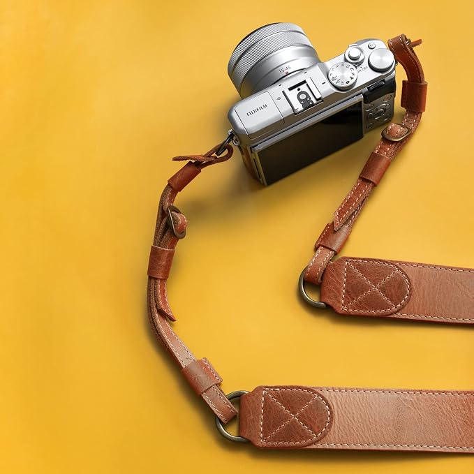 MegaGear SLR, DSLR Sierra Series Genuine Leather Camera Shoulder or Neck Strap - Image 2