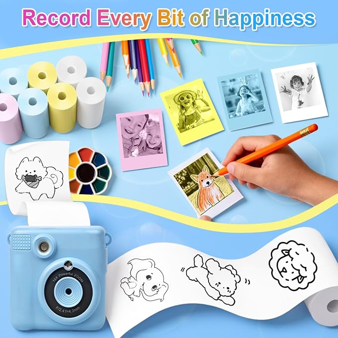 18 Rolls Kids Camera Paper Roll Refill Compatible - Image 5