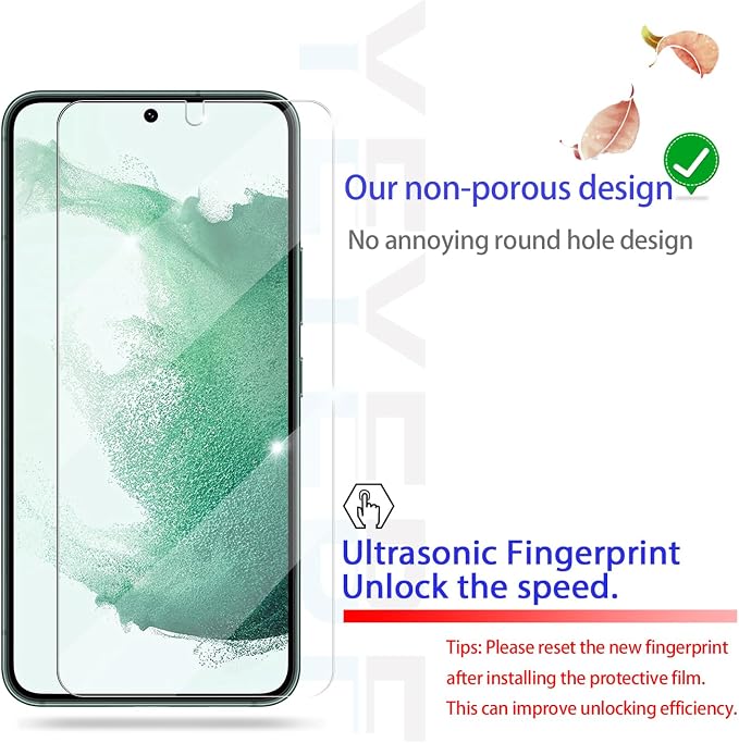 Screen Protector for Samsung Galaxy S22, Tempered Glass for Galaxy S22 & Camera - Image 4