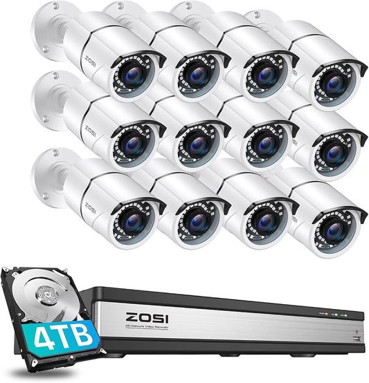 ZOSI H.265+ 1080p 16 Channel Home Security Camera System, 16CH DVR by ZOSI