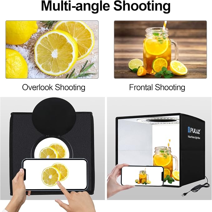 PULUZ 10x10 inch Photo Light Box, Folding Portable Mini lightbox 104PCS LED - Image 7