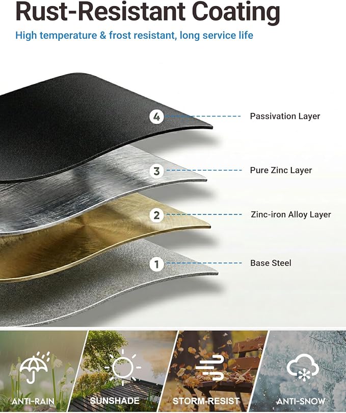 Ring Doorbell Cover Weatherproof, Metal Doorbell Rain Cover Compatible - Image 3