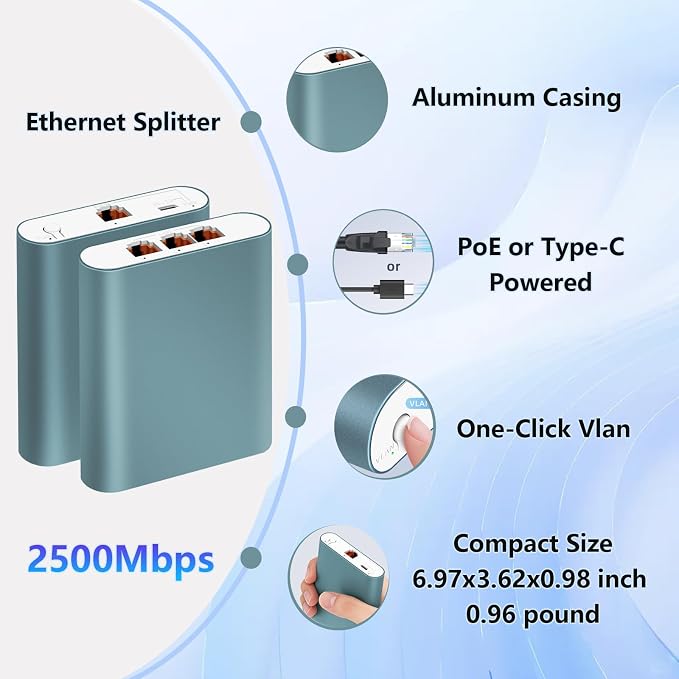 1 to 3 2.5Gbps Ethernet Splitter - Image 7