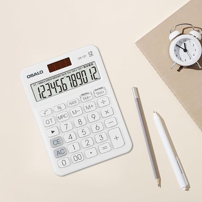 Pendancy Pocket Small Size Desk Calculator, 12 Digit Large LCD Display - Image 7