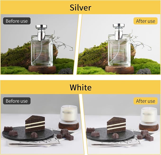 Meking Silver White Photo Backdrop Boards, 2 in 1 Light Reflectors - Image 5