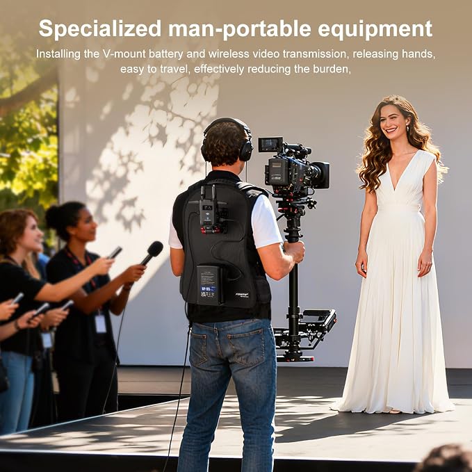 FOMITO BB-03 V-Mount Battery Backpack Vest, Man-Portable Camera Rig - Image 2