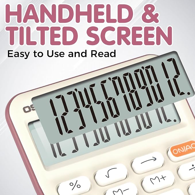 Pendancy Small Desk Calculator Cute, 12 Digit LCD Display, Basic Function - Image 4