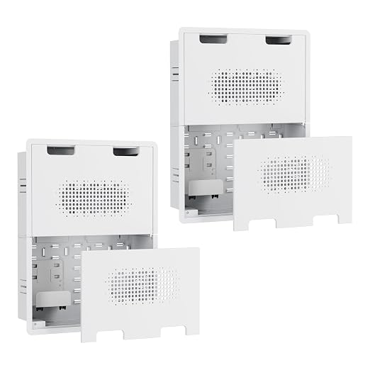 17" in-Wall Media Box, Recessed Outlet Wall Box, Structured Media Enclosure by Pegzone