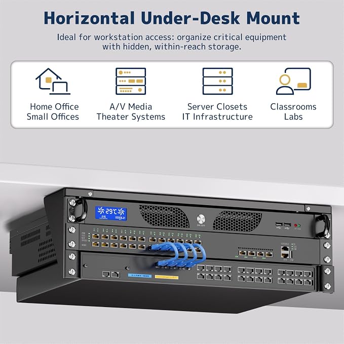 3U Vertical Wall Mount Rack - Image 3