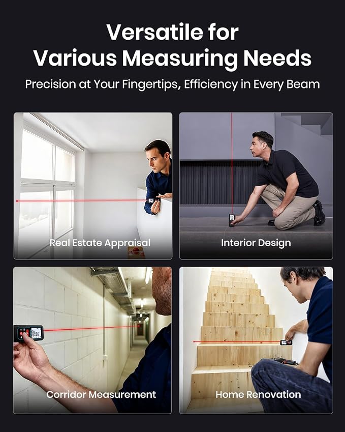 MILESEEY Laser Measurement Tool, 229Ft Laser Measure - Image 9