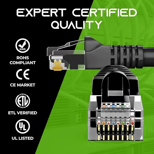 GearIt 10-Pack, Cat5e Ethernet Patch Cable 10 Feet - Image 5