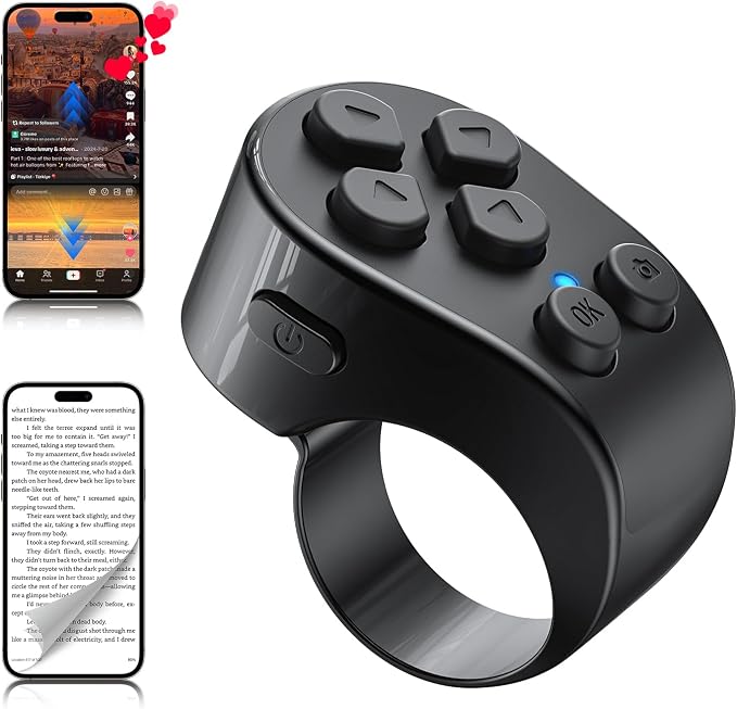 TikTok Scrolling Ring Remote Control, Page Turner by WEWAHIVER