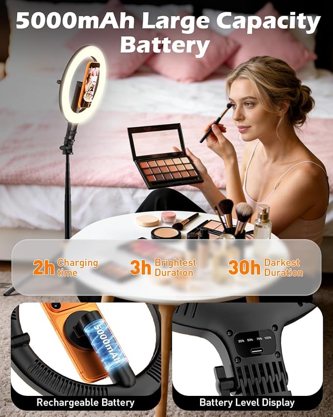 CloudValley 10" Magnetic Ring Light - Image 5