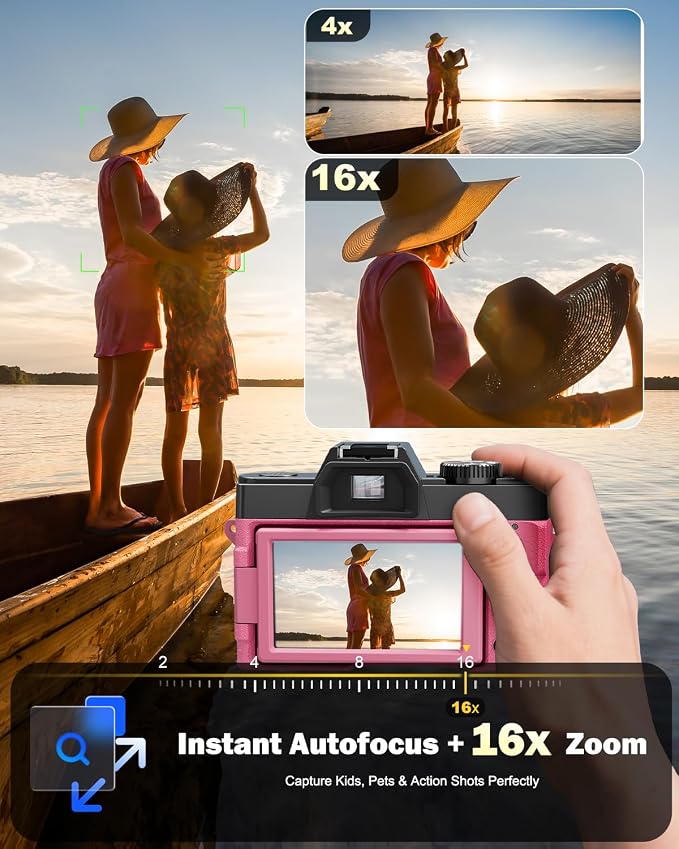 NBD 8K Digital Cameras for Photography, 64MP Camara Fotograficas, Travel - Image 3
