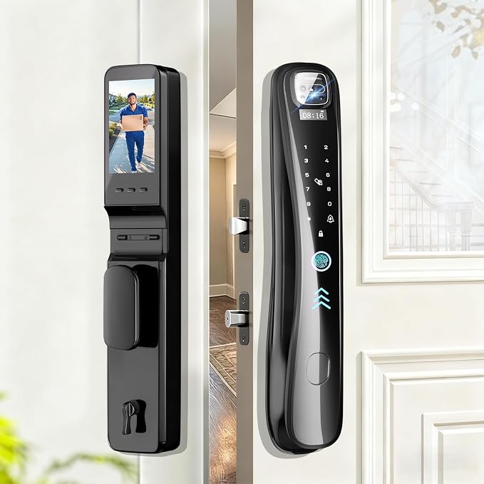 EIYSIE Smart Lock with Camera & Video Doorbell, 8-in-1 Keyless Entry Door Lock - Image 2