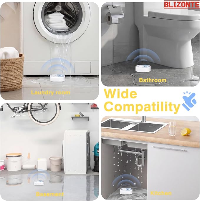 Water Leak Detector, 5-Year Battery Life, Water Alarm - Image 9