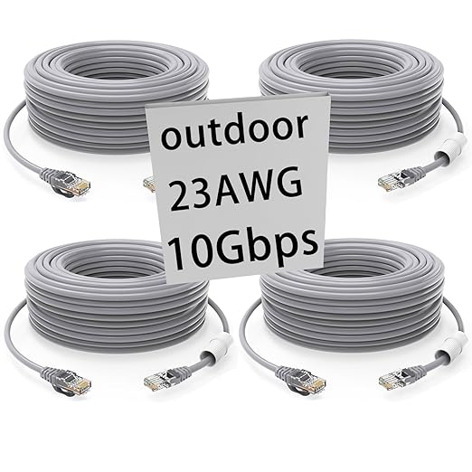 cat 6 ethernet Cable 50 ft Heavy Duty Internet Cable CAT5e/CAT6 poe Cable cat6 by GWFIBER