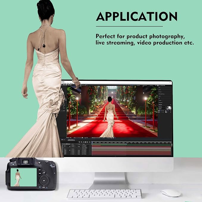 Jelly Mint Green Photography Backdrop - Image 3