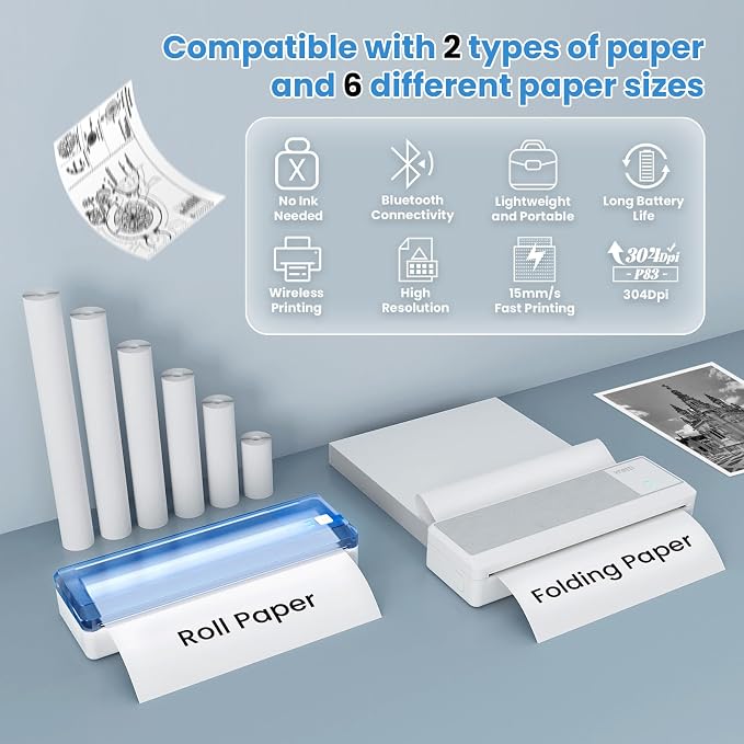 vretti P83 Portable Printers Wireless - Image 3