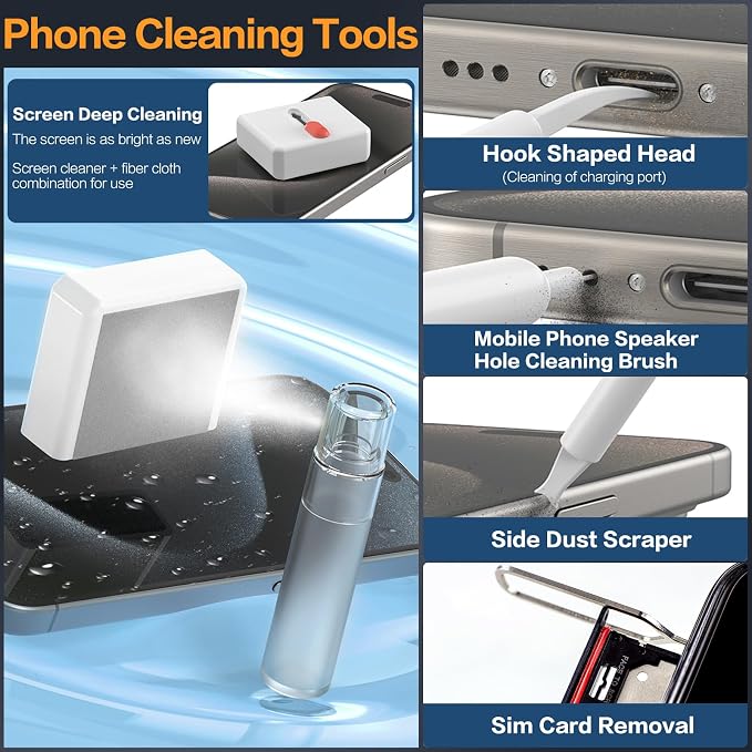34-in-1 Phone Cleaning Kit, sunoyar Electronics Cleaning Kit - Image 4