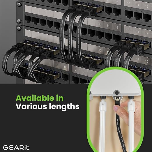 GEARit Cat 8 Outdoor Flat Ethernet Cable Direct Burial Rated LLDPE Jacket - Image 6