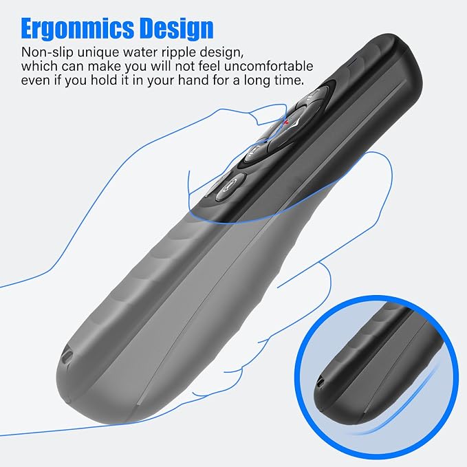 2-in-1 USB TYPE-C Presentation Clicker wireless Presenter Remote Clicker - Image 6