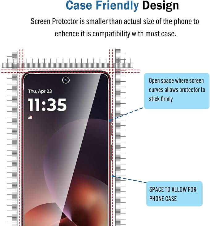 2+2 Pack for Motorola Edge 2026 Screen Protector - Image 3
