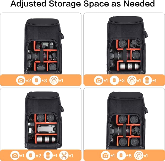 MOSISO Camera Backpack, DSLR/SLR/Mirrorless Large Men/Women Photography Camera - Image 3