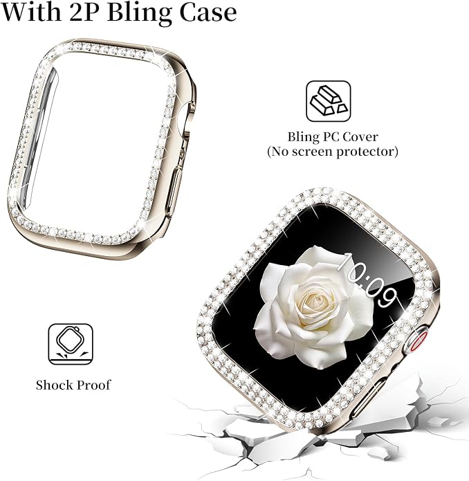 Mosonio Compatible with Apple Watch Band 38mm 40mm 41mm 42mm 44mm 45mm 46mm - Image 5