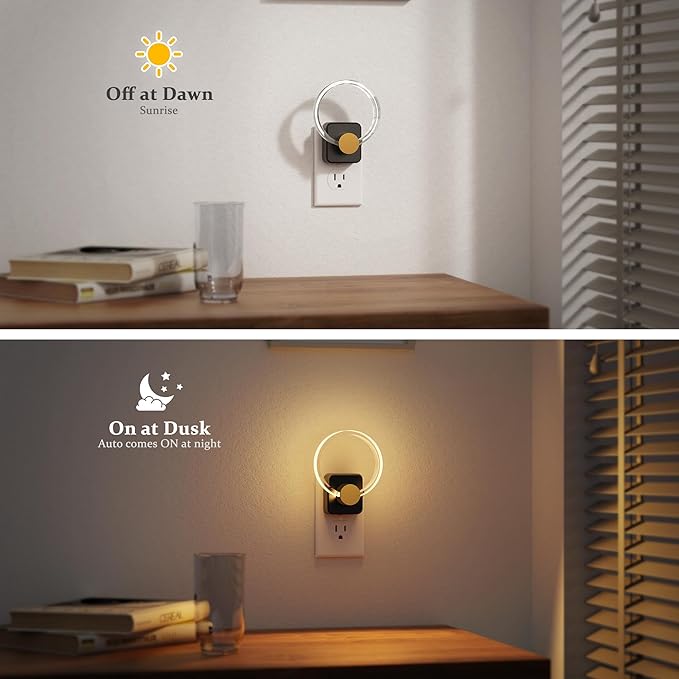 JandCase Night Light, 2 Pack Color Changing Night Lights Plug into Wall - Image 2