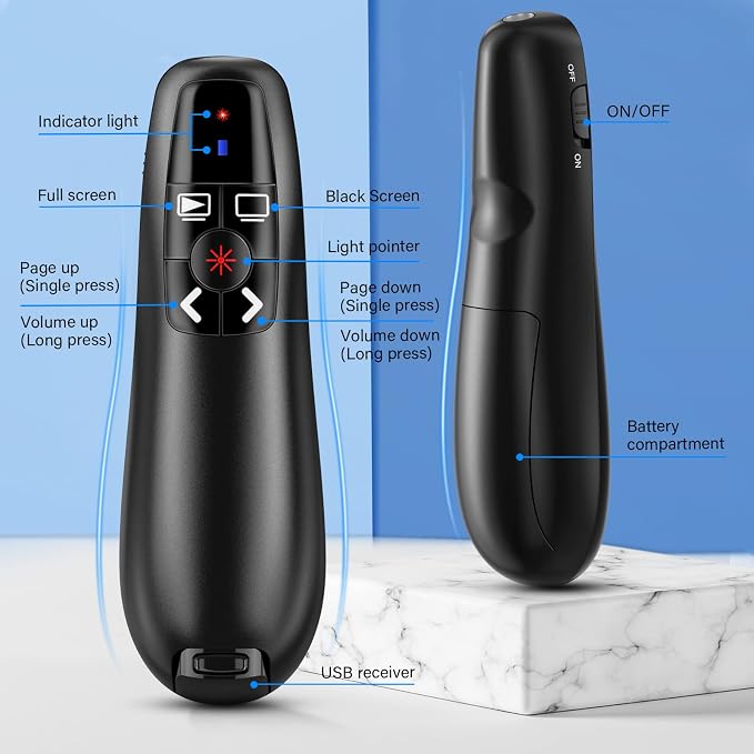 Presentation Clicker Wireless Presenter Remote Clicker - Image 4