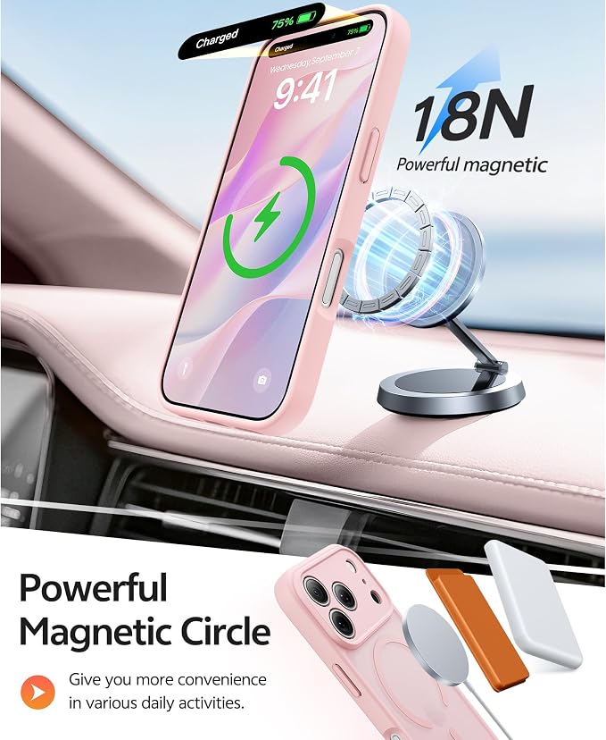 FNTCASE for iPhone 17 Pro Case: Translucent Matte Cases - Image 3