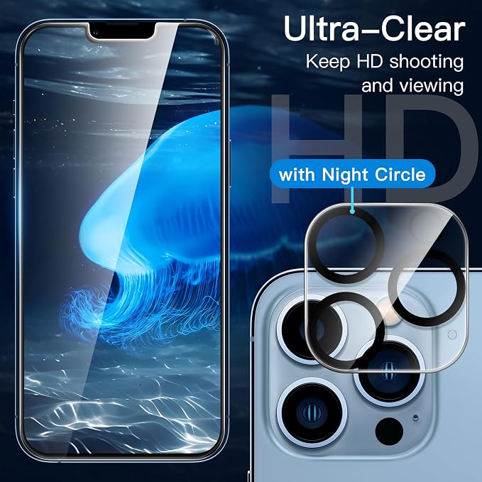 JETech Screen Protector for iPhone 13 Pro 6.1-Inch - Image 6