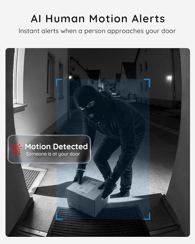 BOIFUN Video Doorbell Camera Wireless – No Subscription Required, 2K HD - Image 5