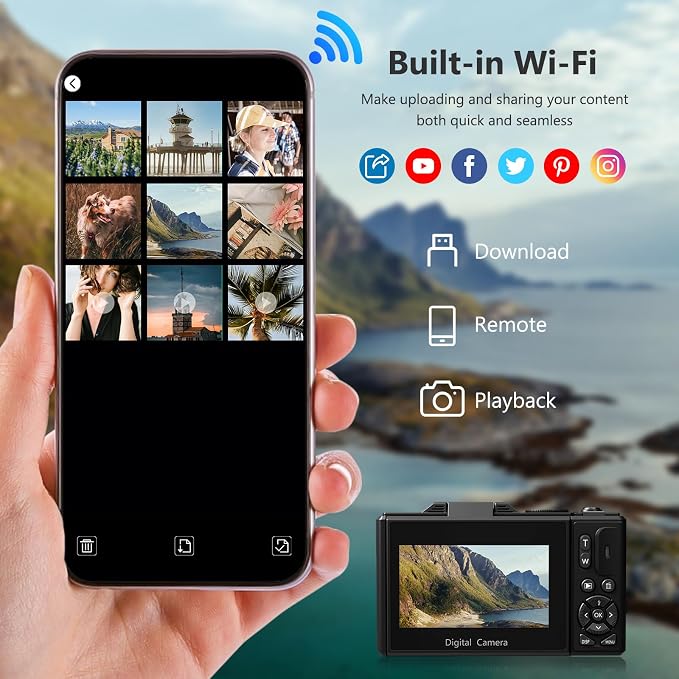 4K Digital Camera for Photography, 64MP Vlogging Camera for YouTube - Image 4