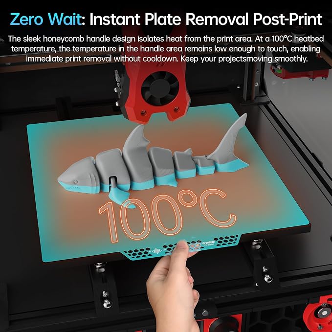 BIQU CryoGrip Pro Glacier 356x356mm Panda Build Plate - Image 4
