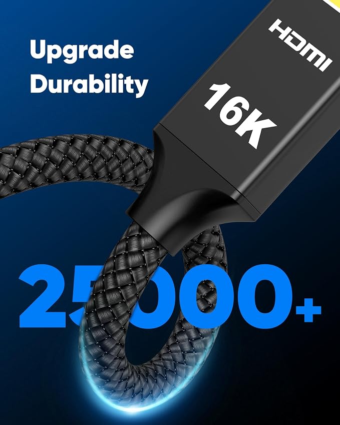 Capshi 16K HDMI Cable 2.2 3.3ft, 96Gbps High Speed Cord - Image 6