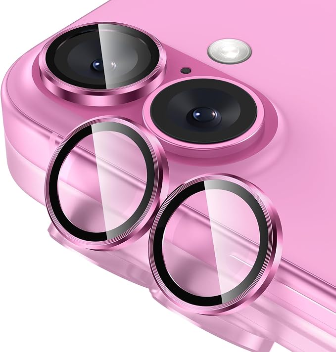 Tensea for iPhone 16 / iPhone 16 Plus Camera Lens Protector, 9H Tempered Glass by Tensea