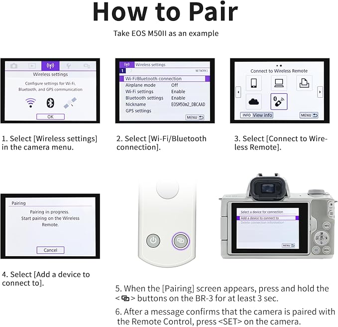 Remote Control for Canon Camera, Rechargeable Wireless Shutter Release - Image 9